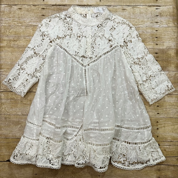 Zimmermann White Lace Blouse - Picture 1 of 5